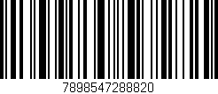 Código de barras (EAN, GTIN, SKU, ISBN): '7898547288820'