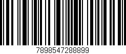 Código de barras (EAN, GTIN, SKU, ISBN): '7898547288899'