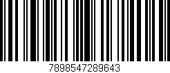 Código de barras (EAN, GTIN, SKU, ISBN): '7898547289643'