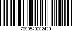 Código de barras (EAN, GTIN, SKU, ISBN): '7898548202429'