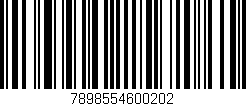 Código de barras (EAN, GTIN, SKU, ISBN): '7898554600202'