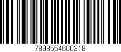 Código de barras (EAN, GTIN, SKU, ISBN): '7898554600318'