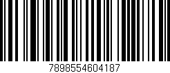 Código de barras (EAN, GTIN, SKU, ISBN): '7898554604187'