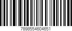 Código de barras (EAN, GTIN, SKU, ISBN): '7898554604651'