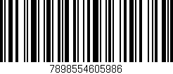 Código de barras (EAN, GTIN, SKU, ISBN): '7898554605986'