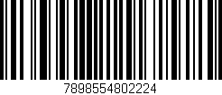 Código de barras (EAN, GTIN, SKU, ISBN): '7898554802224'