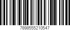 Código de barras (EAN, GTIN, SKU, ISBN): '7898555210547'
