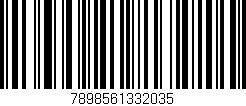 Código de barras (EAN, GTIN, SKU, ISBN): '7898561332035'