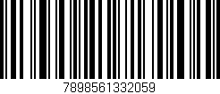 Código de barras (EAN, GTIN, SKU, ISBN): '7898561332059'