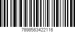 Código de barras (EAN, GTIN, SKU, ISBN): '7898563422116'