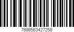 Código de barras (EAN, GTIN, SKU, ISBN): '7898563427258'