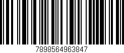 Código de barras (EAN, GTIN, SKU, ISBN): '7898564963847'
