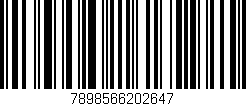 Código de barras (EAN, GTIN, SKU, ISBN): '7898566202647'