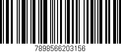 Código de barras (EAN, GTIN, SKU, ISBN): '7898566203156'