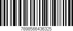 Código de barras (EAN, GTIN, SKU, ISBN): '7898566436325'
