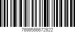 Código de barras (EAN, GTIN, SKU, ISBN): '7898566672822'