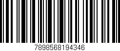 Código de barras (EAN, GTIN, SKU, ISBN): '7898568194346'