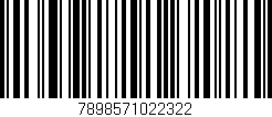 Código de barras (EAN, GTIN, SKU, ISBN): '7898571022322'