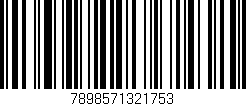 Código de barras (EAN, GTIN, SKU, ISBN): '7898571321753'