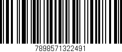 Código de barras (EAN, GTIN, SKU, ISBN): '7898571322491'