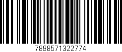 Código de barras (EAN, GTIN, SKU, ISBN): '7898571322774'