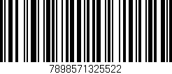 Código de barras (EAN, GTIN, SKU, ISBN): '7898571325522'