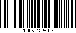 Código de barras (EAN, GTIN, SKU, ISBN): '7898571325935'