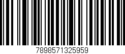 Código de barras (EAN, GTIN, SKU, ISBN): '7898571325959'
