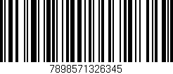 Código de barras (EAN, GTIN, SKU, ISBN): '7898571326345'