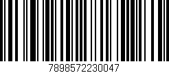 Código de barras (EAN, GTIN, SKU, ISBN): '7898572230047'