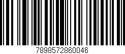 Código de barras (EAN, GTIN, SKU, ISBN): '7898572860046'