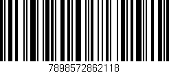 Código de barras (EAN, GTIN, SKU, ISBN): '7898572862118'