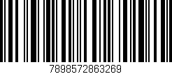 Código de barras (EAN, GTIN, SKU, ISBN): '7898572863269'