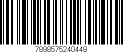 Código de barras (EAN, GTIN, SKU, ISBN): '7898575240449'