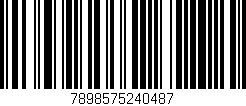Código de barras (EAN, GTIN, SKU, ISBN): '7898575240487'