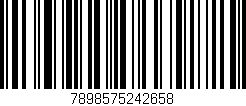 Código de barras (EAN, GTIN, SKU, ISBN): '7898575242658'
