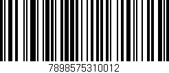 Código de barras (EAN, GTIN, SKU, ISBN): '7898575310012'