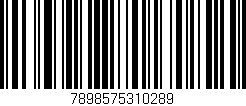 Código de barras (EAN, GTIN, SKU, ISBN): '7898575310289'