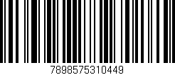 Código de barras (EAN, GTIN, SKU, ISBN): '7898575310449'