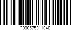 Código de barras (EAN, GTIN, SKU, ISBN): '7898575311040'