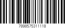 Código de barras (EAN, GTIN, SKU, ISBN): '7898575311118'