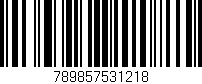 Código de barras (EAN, GTIN, SKU, ISBN): '789857531218'