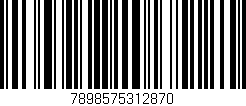 Código de barras (EAN, GTIN, SKU, ISBN): '7898575312870'