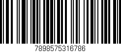 Código de barras (EAN, GTIN, SKU, ISBN): '7898575316786'