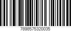 Código de barras (EAN, GTIN, SKU, ISBN): '7898575320035'