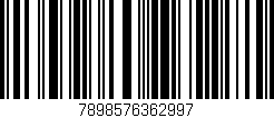 Código de barras (EAN, GTIN, SKU, ISBN): '7898576362997'