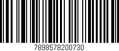Código de barras (EAN, GTIN, SKU, ISBN): '7898578200730'