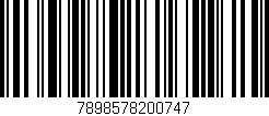 Código de barras (EAN, GTIN, SKU, ISBN): '7898578200747'