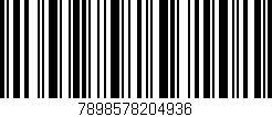 Código de barras (EAN, GTIN, SKU, ISBN): '7898578204936'