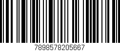 Código de barras (EAN, GTIN, SKU, ISBN): '7898578205667'